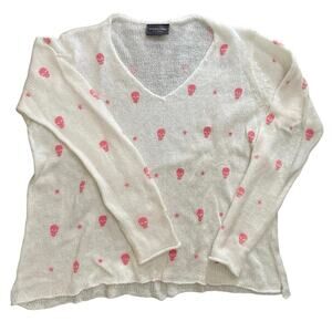 Wooden Ships lightweight skull sweater S/M